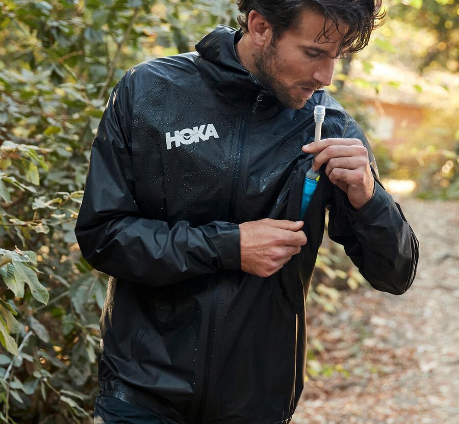 Hoka One One Jakke Herre - Gore-Tex Shakedry™ Run - Sort - 429063BQR